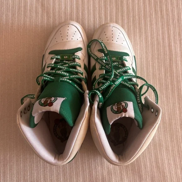 adidas Celtics High-Top Sneakers - Green and White 2012* NWOT* - Picture 13 of 14